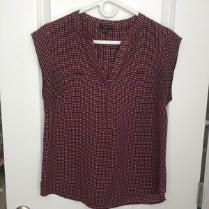 Limited Maroon Polka Dot Top